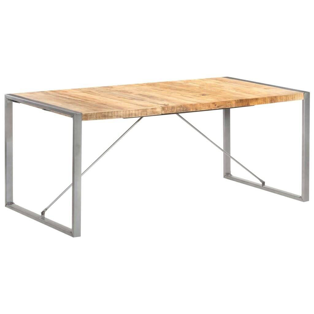 Symbolbild für Esstisch 180x90x75 cm Raues Mango-Massivholz