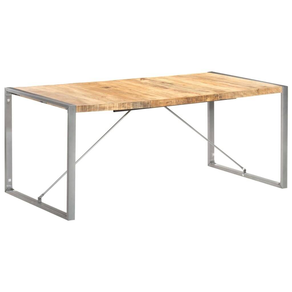 Symbolbild für Esstisch 180x90x75 cm Raues Mango-Massivholz