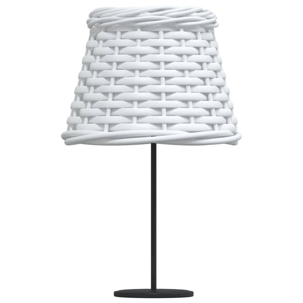 Lampenschirm Weiß Ø15x12 cm Korbweide-2