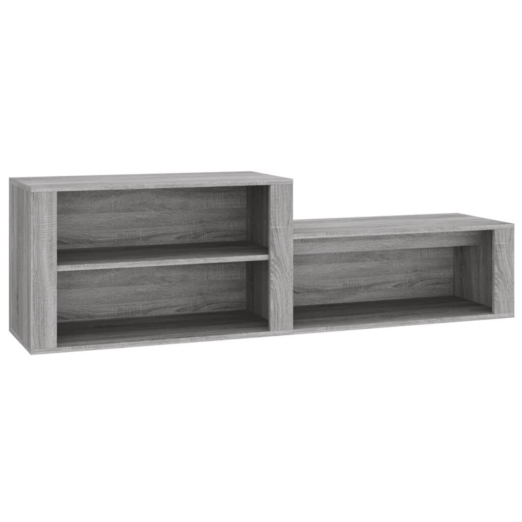 Schuhschrank Grau Sonoma 150x35x45 cm Holzwerkstoff-1