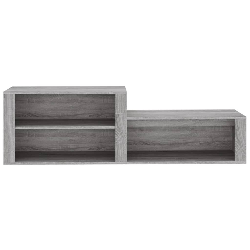 Schuhschrank Grau Sonoma 150x35x45 cm Holzwerkstoff-4