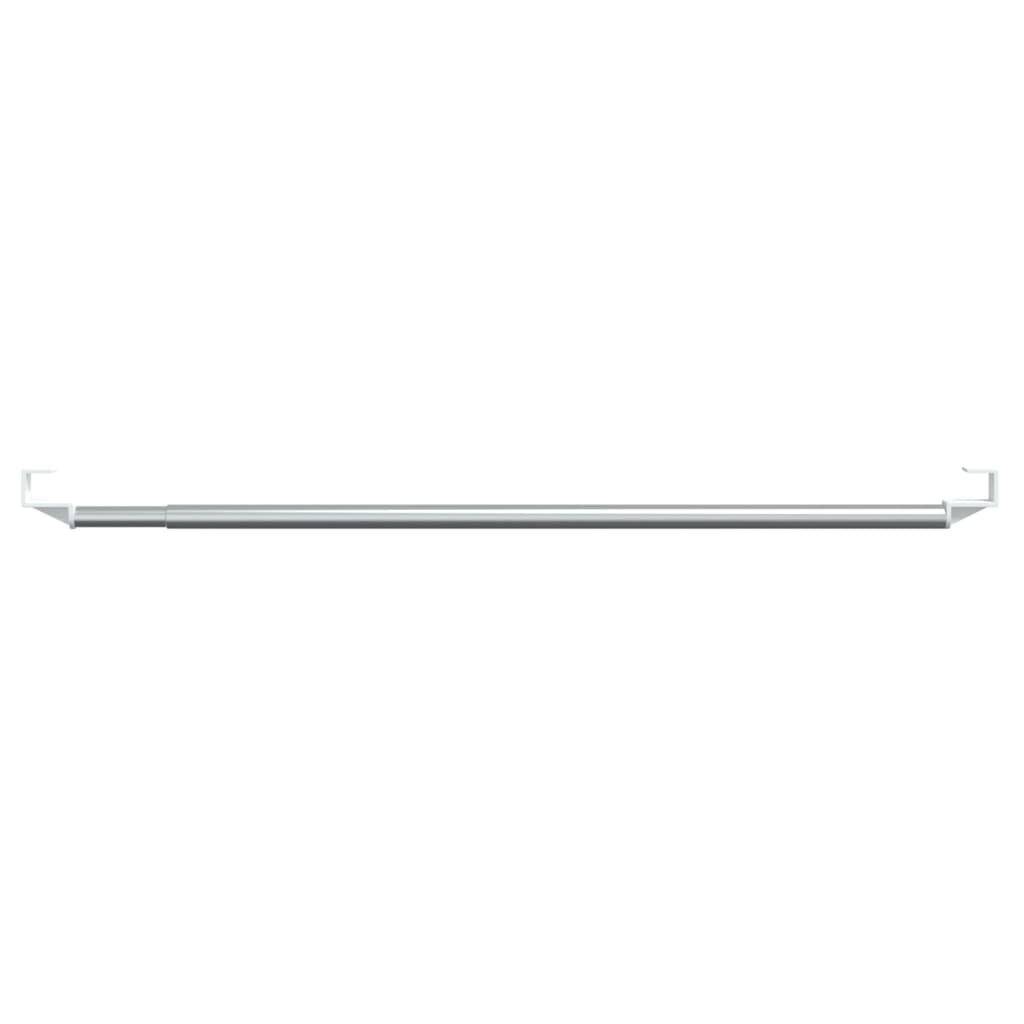 Gardinenstangen 2 Stk. Weiß und Silbern 60-105 cm Aluminium-3