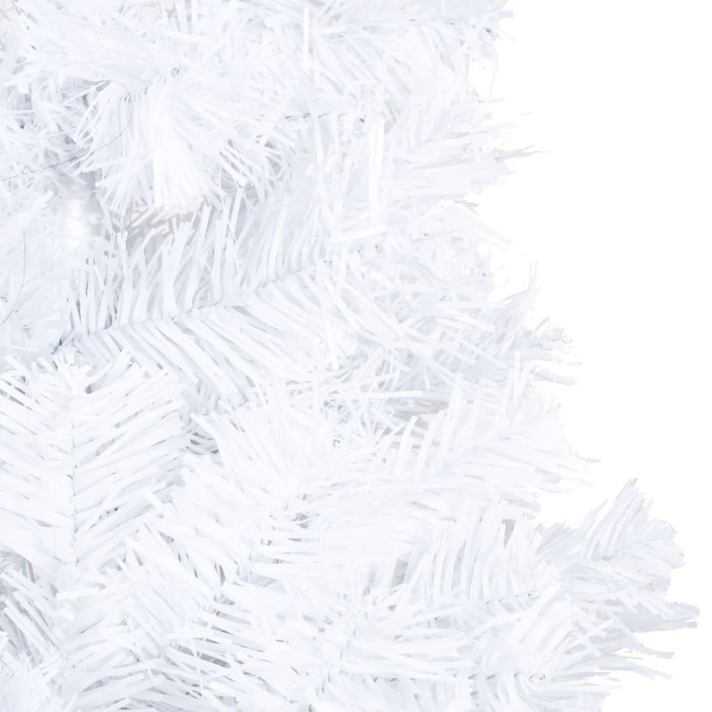 Künstlicher Weihnachtsbaum mit Dicken Zweigen Weiß 180 cm PVC-1