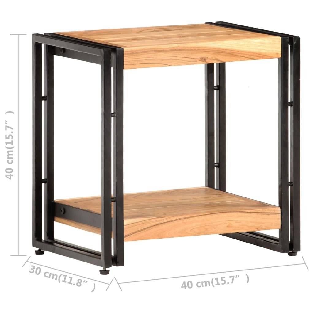 Beistelltisch 40x30x40 cm Akazie Massivholz-4