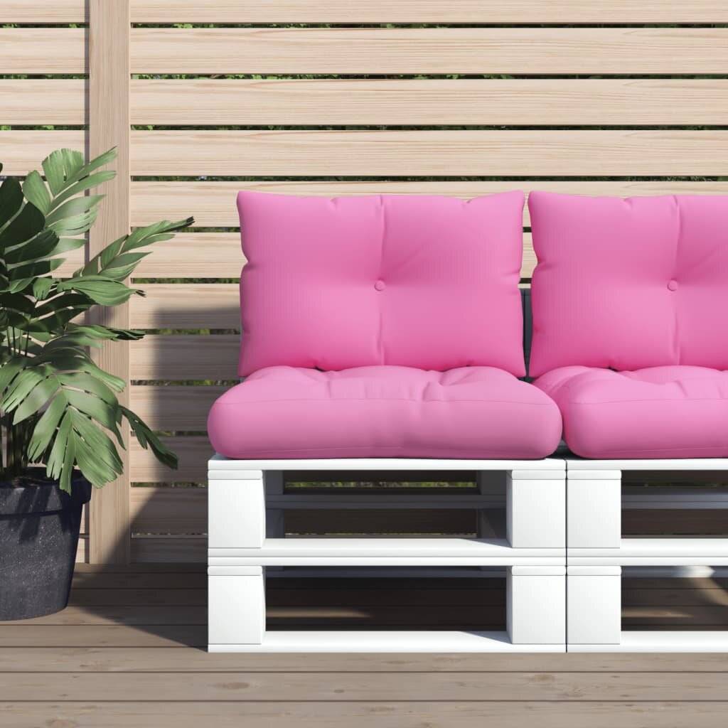 Palettenkissen 2 Stk. Rosa Oxford-Gewebe-0