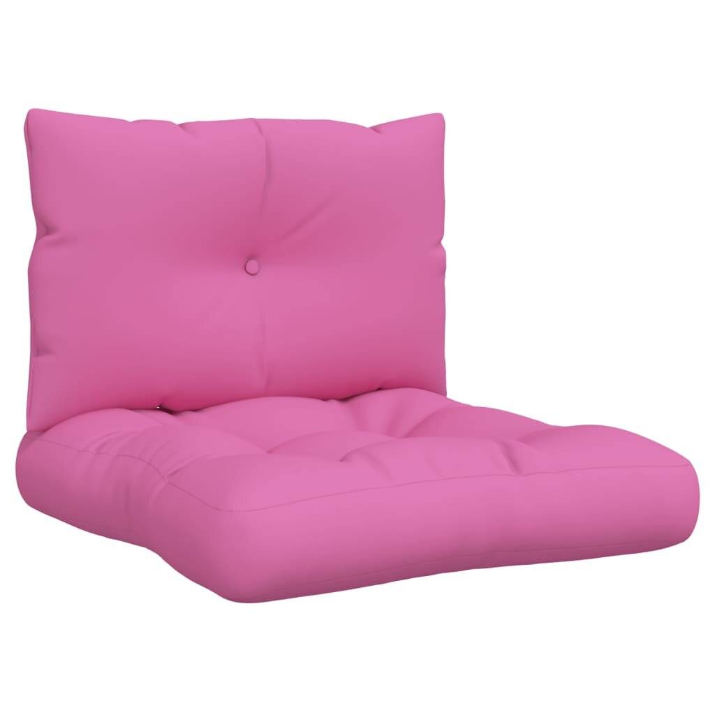 Palettenkissen 2 Stk. Rosa Oxford-Gewebe-1