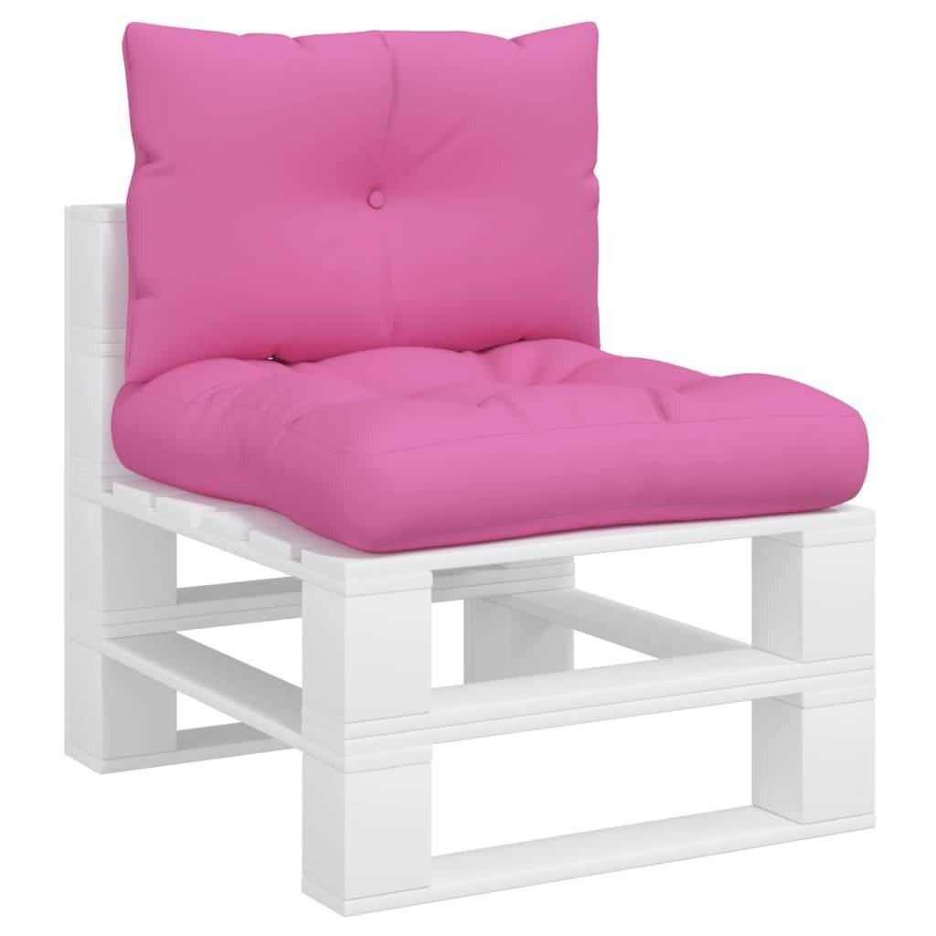 Palettenkissen 2 Stk. Rosa Oxford-Gewebe-2