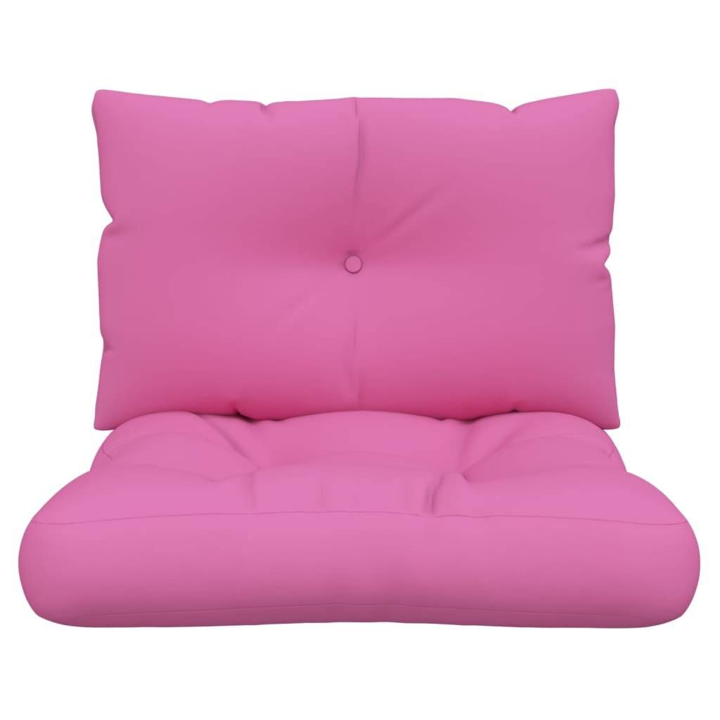 Palettenkissen 2 Stk. Rosa Oxford-Gewebe-3