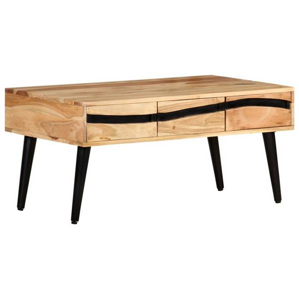 Couchtisch 88x50x42 cm Akazie Massivholz