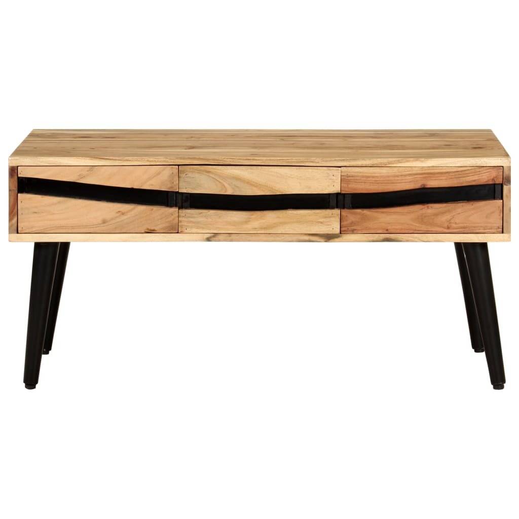 Couchtisch 88x50x42 cm Akazie Massivholz-1