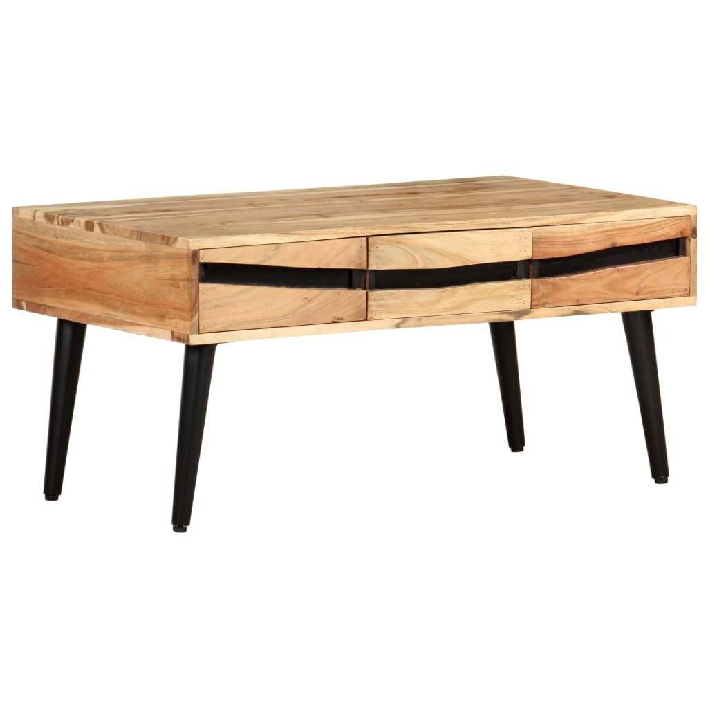 Symbolbild für Couchtisch 88x50x42 cm Akazie Massivholz