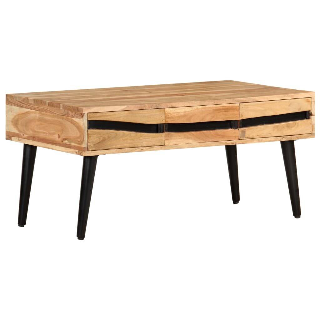 Symbolbild für Couchtisch 88x50x42 cm Akazie Massivholz