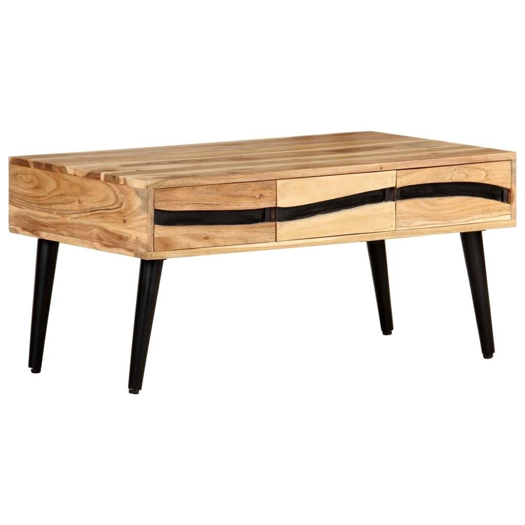 Symbolbild für Couchtisch 88x50x42 cm Akazie Massivholz