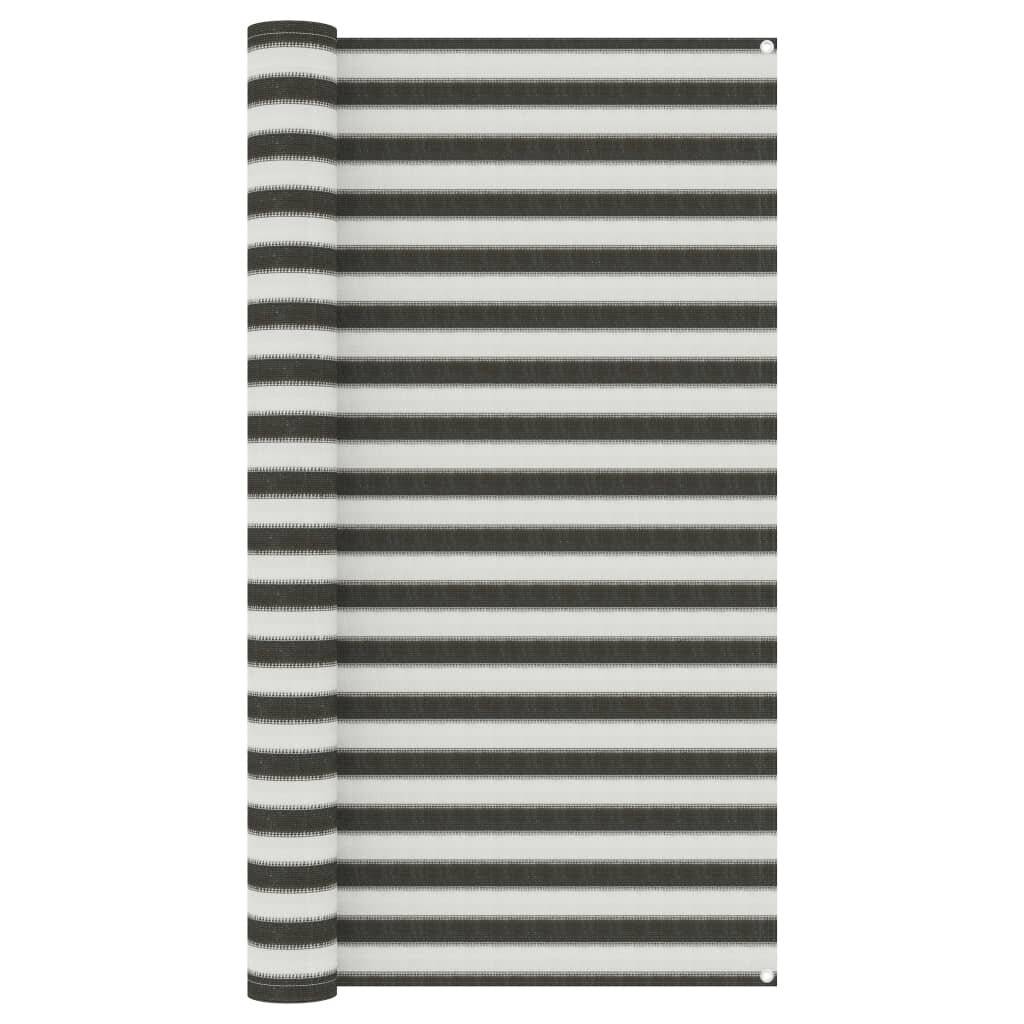 Zeltteppich 200x300 cm Anthrazit und Weiß-0
