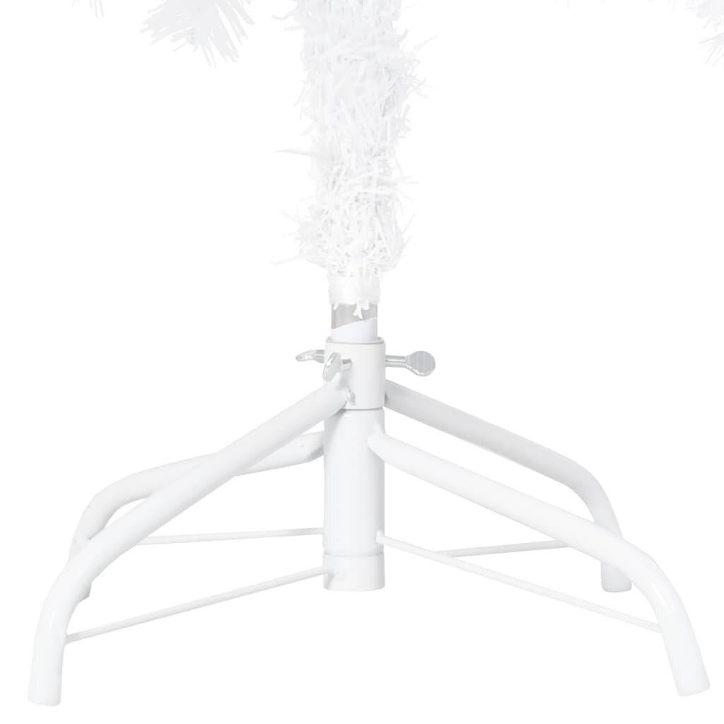 Künstlicher Weihnachtsbaum mit Dicken Zweigen Weiß 180 cm PVC-4