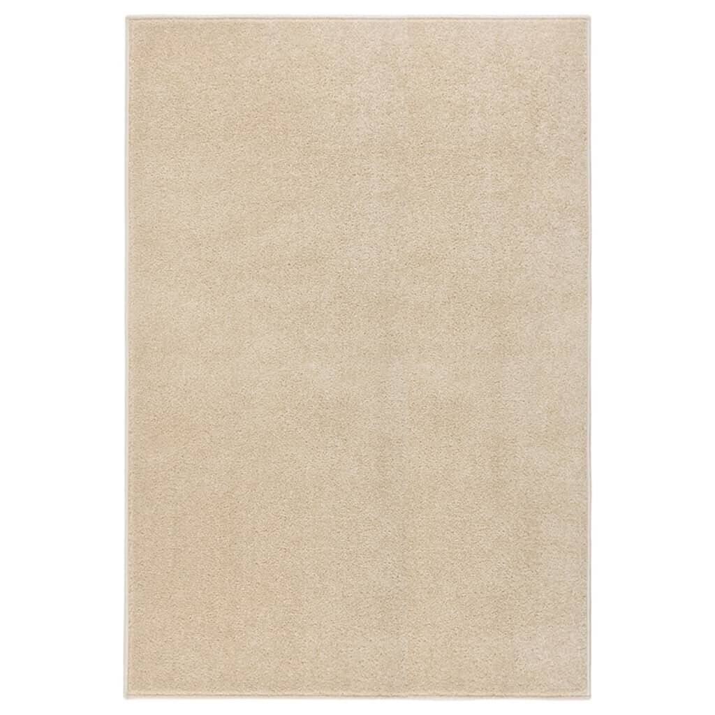 Teppich Kurzflor 160x230 cm Beige-0
