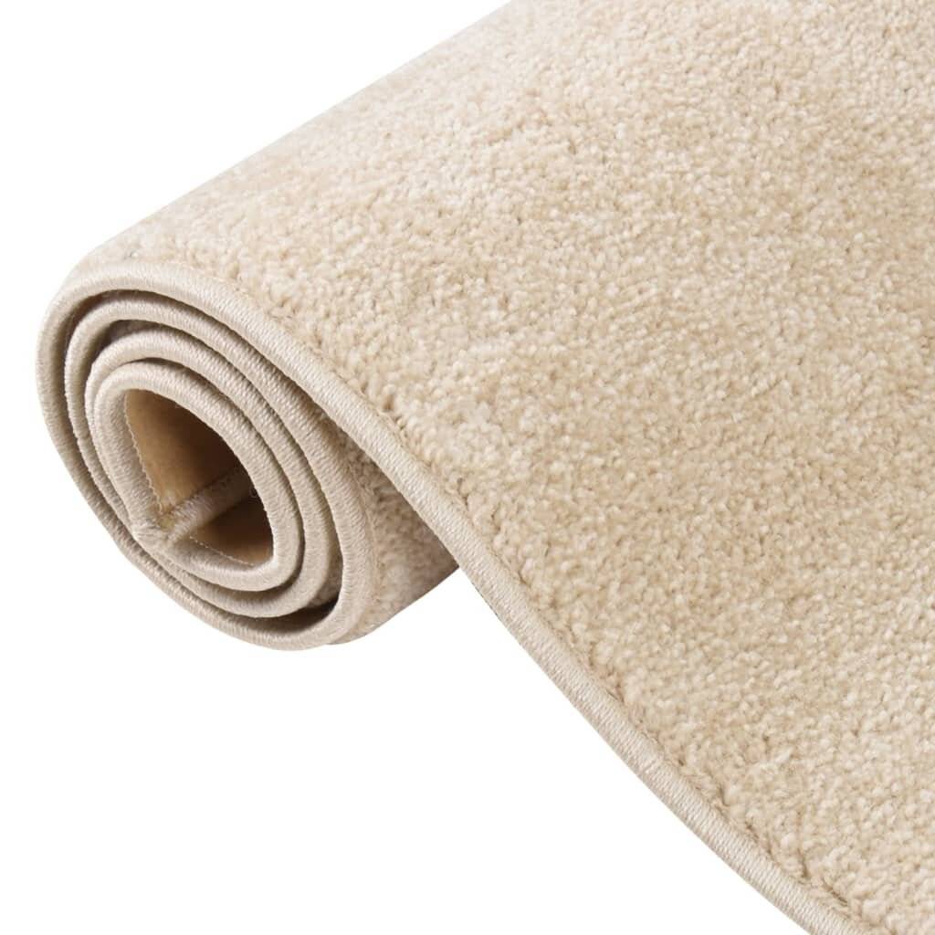 Teppich Kurzflor 160x230 cm Beige-4