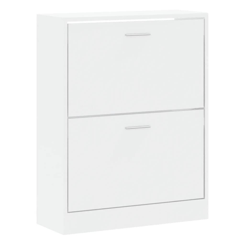 Schuhschrank Hochglanz-Weiß 63x24x81 cm Holzwerkstoff-2