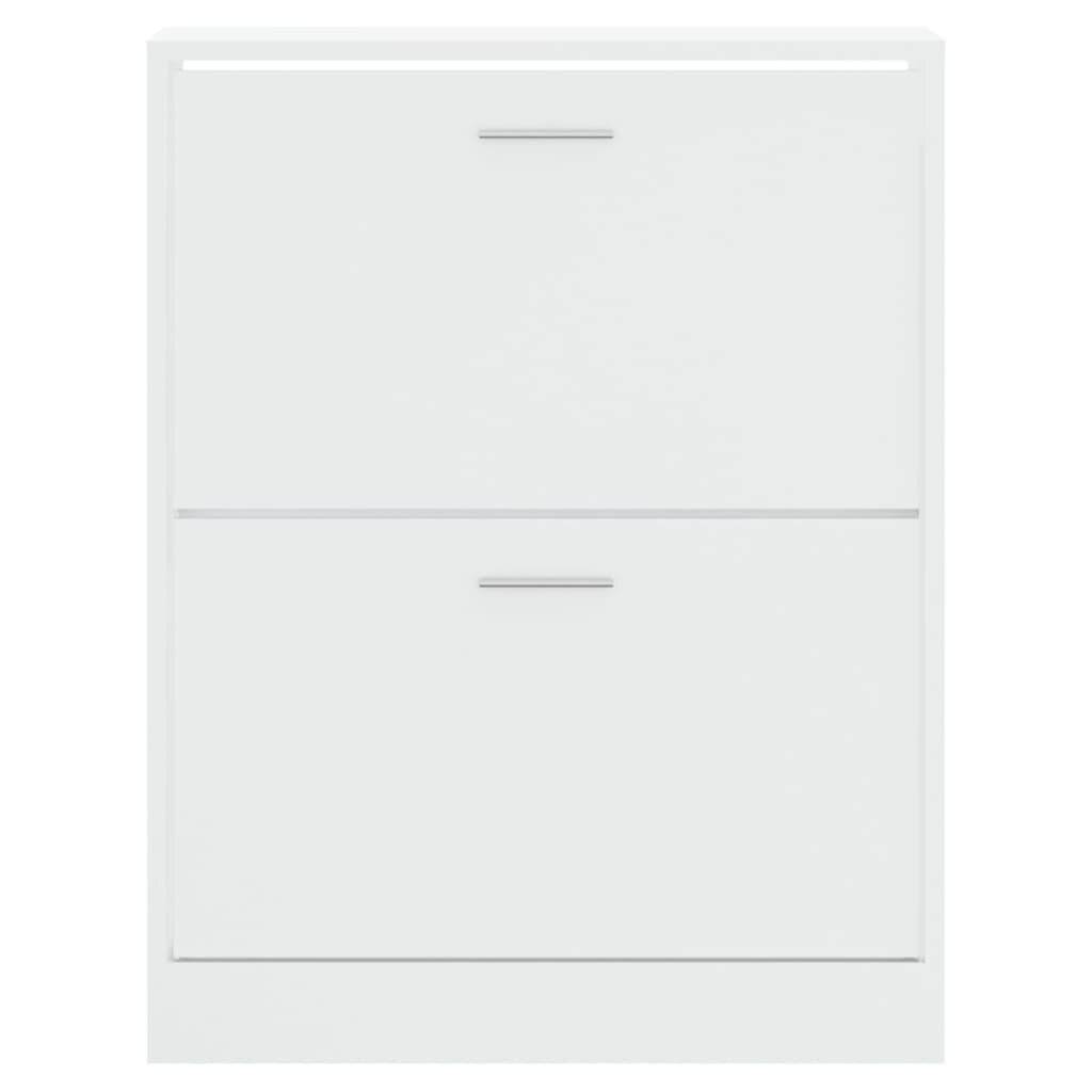 Schuhschrank Hochglanz-Weiß 63x24x81 cm Holzwerkstoff-3
