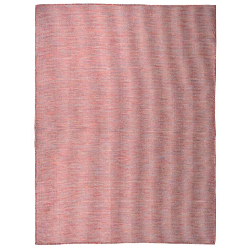 Outdoor-Teppich Flachgewebe 120x170 cm Rot-0