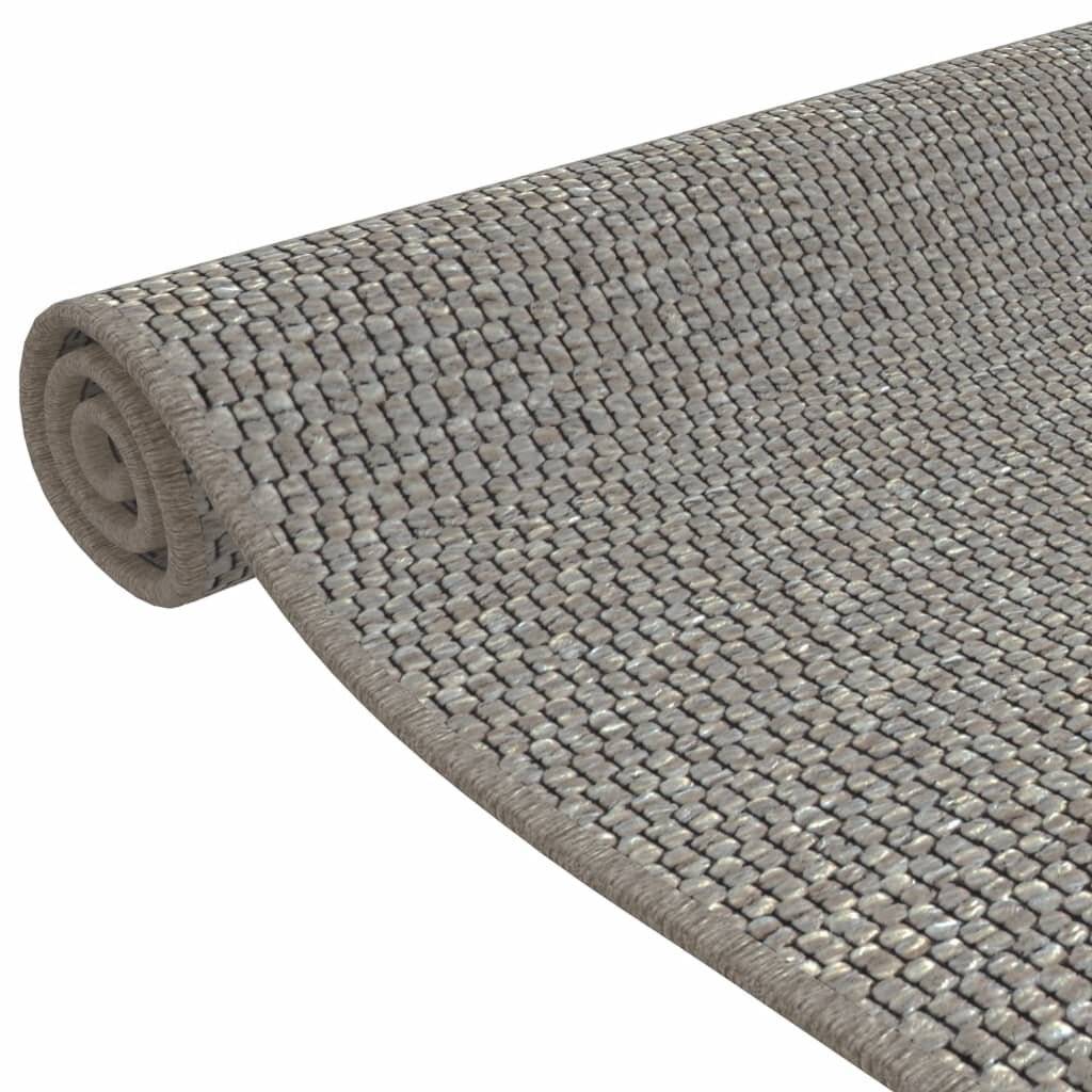 Teppichläufer Sisal-Optik Silbern 50x100 cm-4