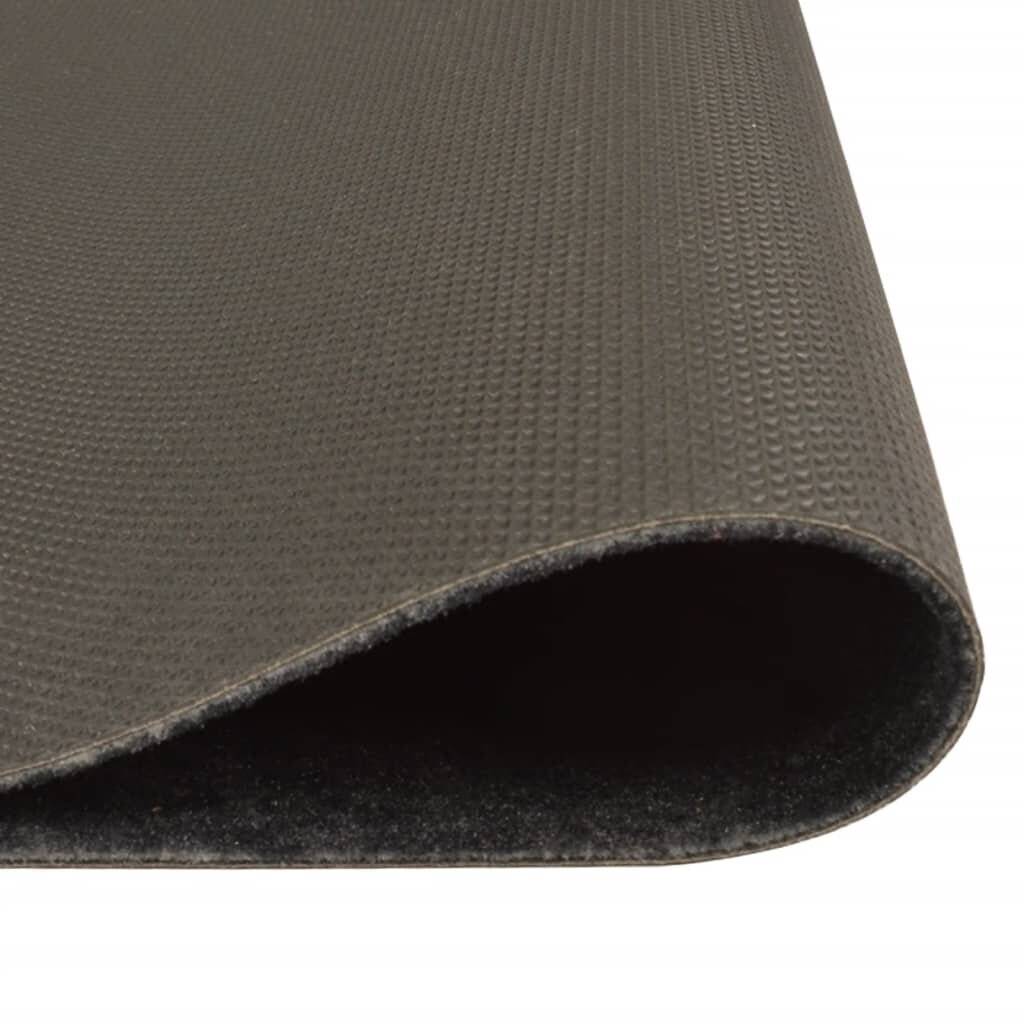 Küchenteppich Waschbar Cooking Schwarz 60x300 cm Samt-3