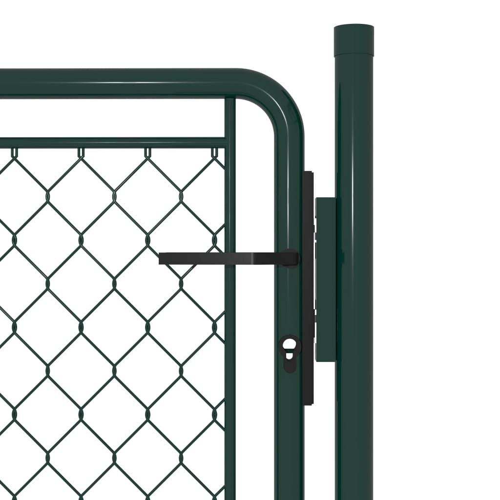 Gartentor Stahl 100 x 75 cm Grün-2