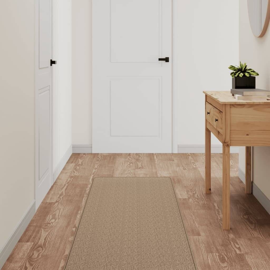 Teppichläufer Sisal-Optik Sandfarben 50x150 cm-0
