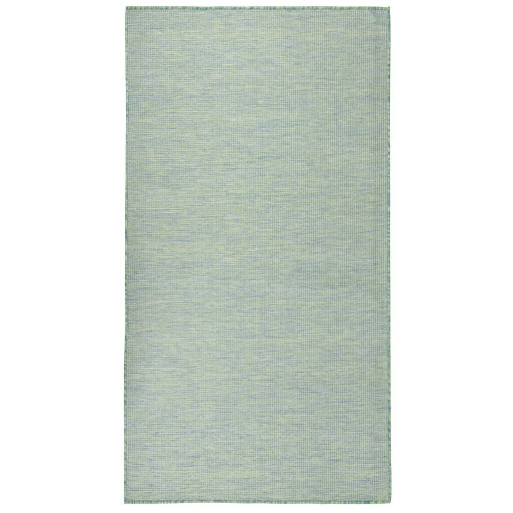 Outdoor-Teppich Flachgewebe 140x200 cm Türkis-0