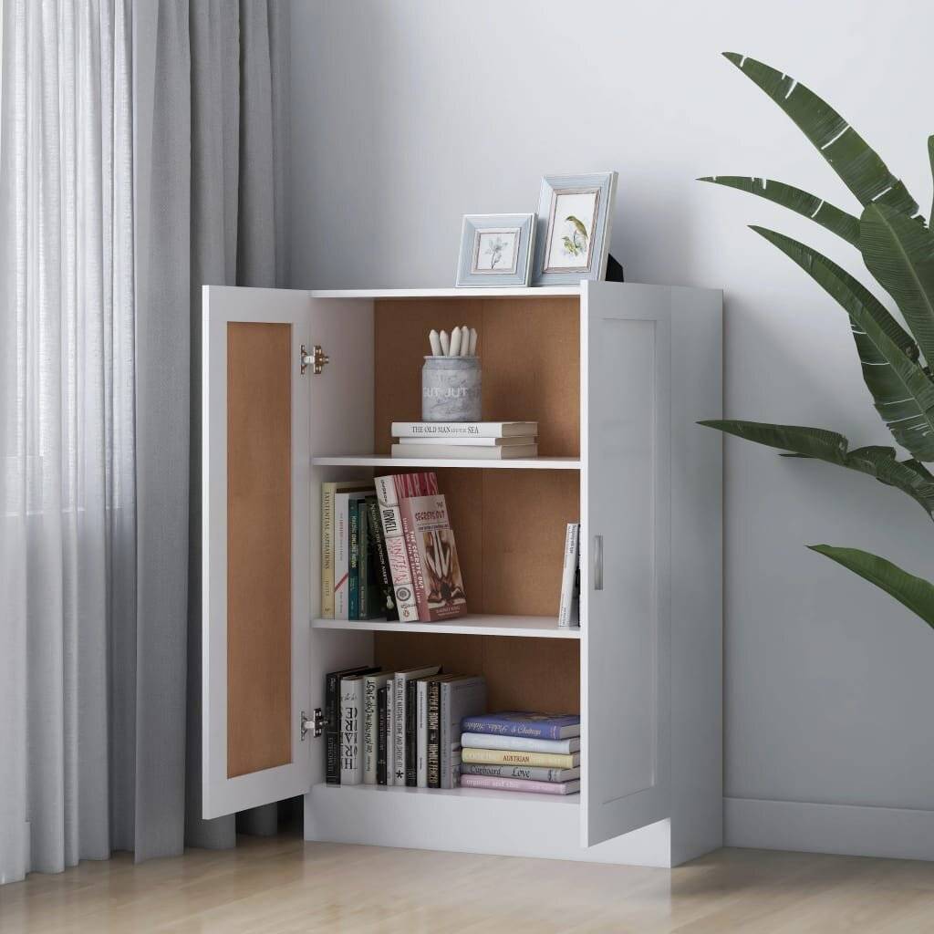Bücherschrank Weiß 82,5x30,5x115 cm Spanplatte-2