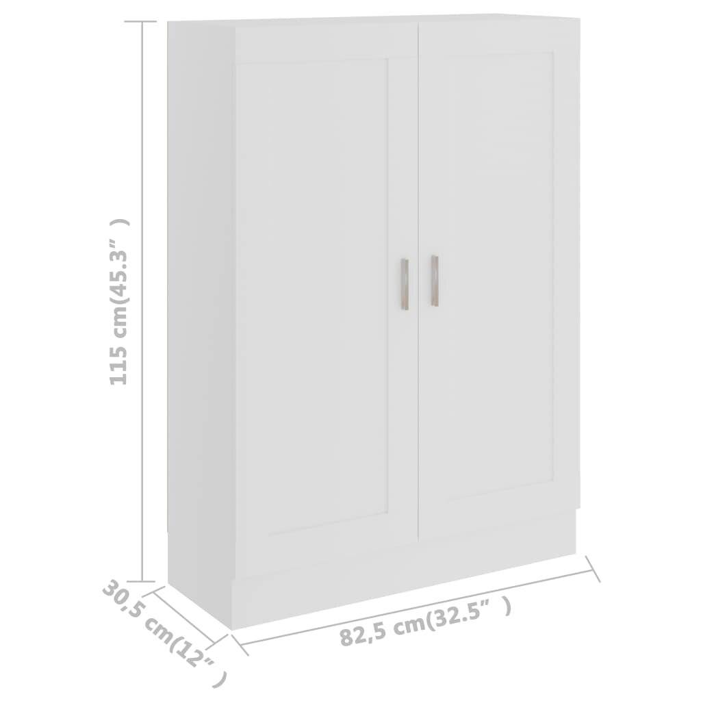 Symbolbild für Bücherschrank Weiß 82,5x30,5x115 cm Spanplatte
