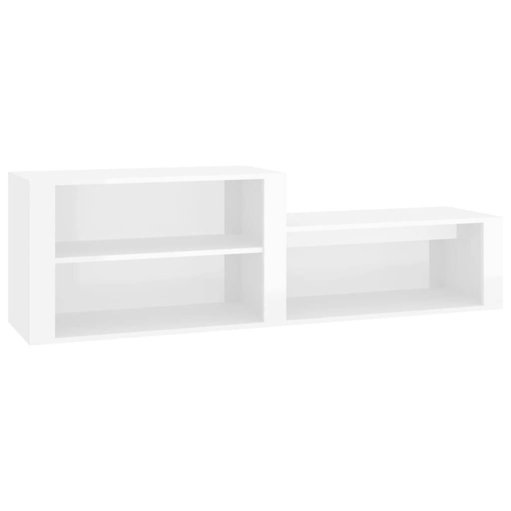 Schuhschrank Hochglanz-Weiß 150x35x45 cm Holzwerkstoff-1