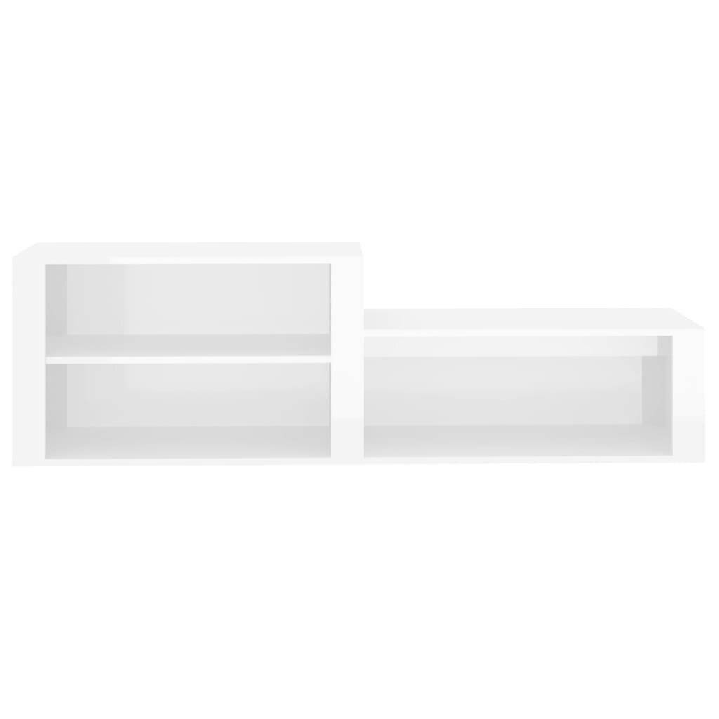 Schuhschrank Hochglanz-Weiß 150x35x45 cm Holzwerkstoff-4