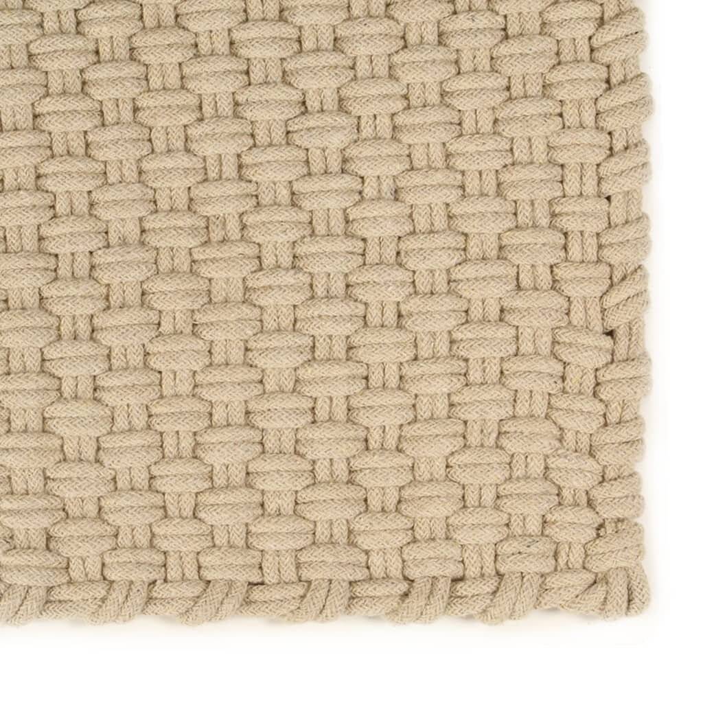 Teppich Rechteckig Natur 160x230 cm Baumwolle-1