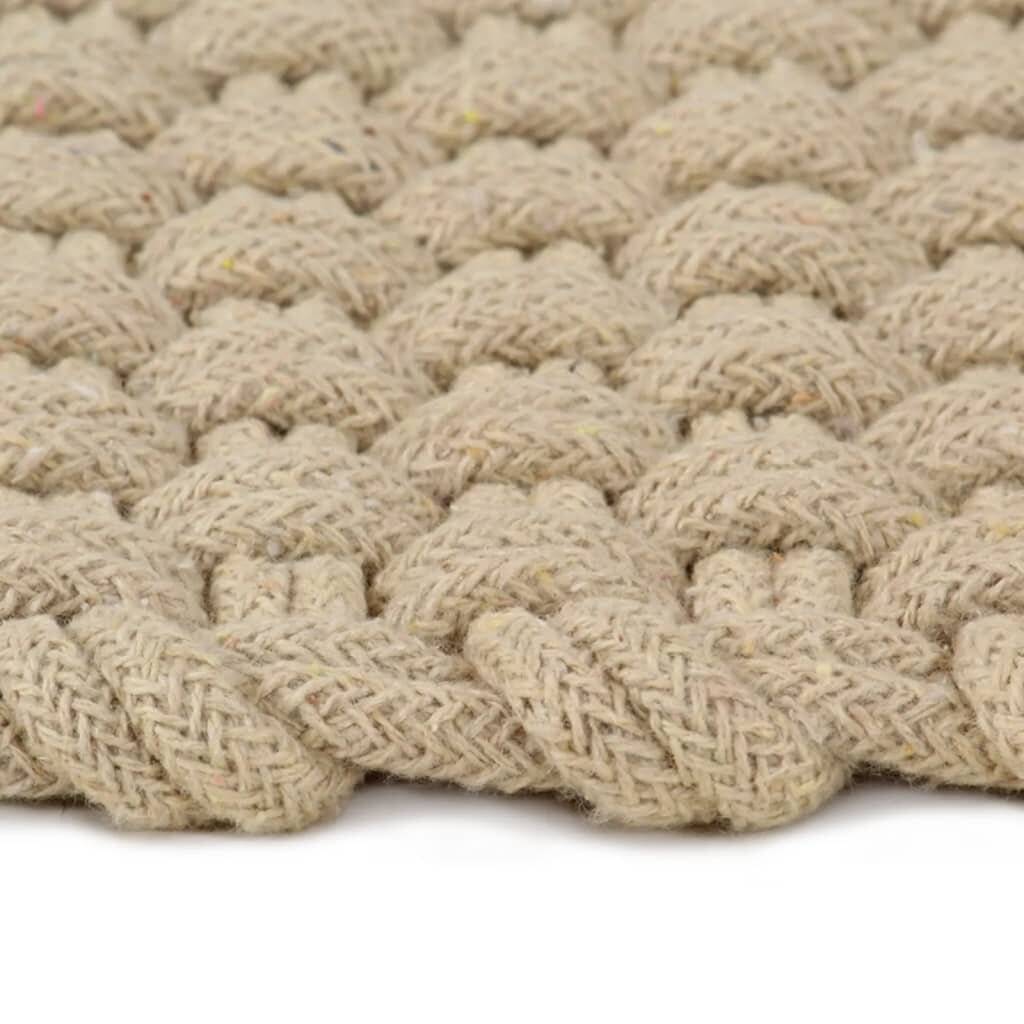 Teppich Rechteckig Natur 160x230 cm Baumwolle-2