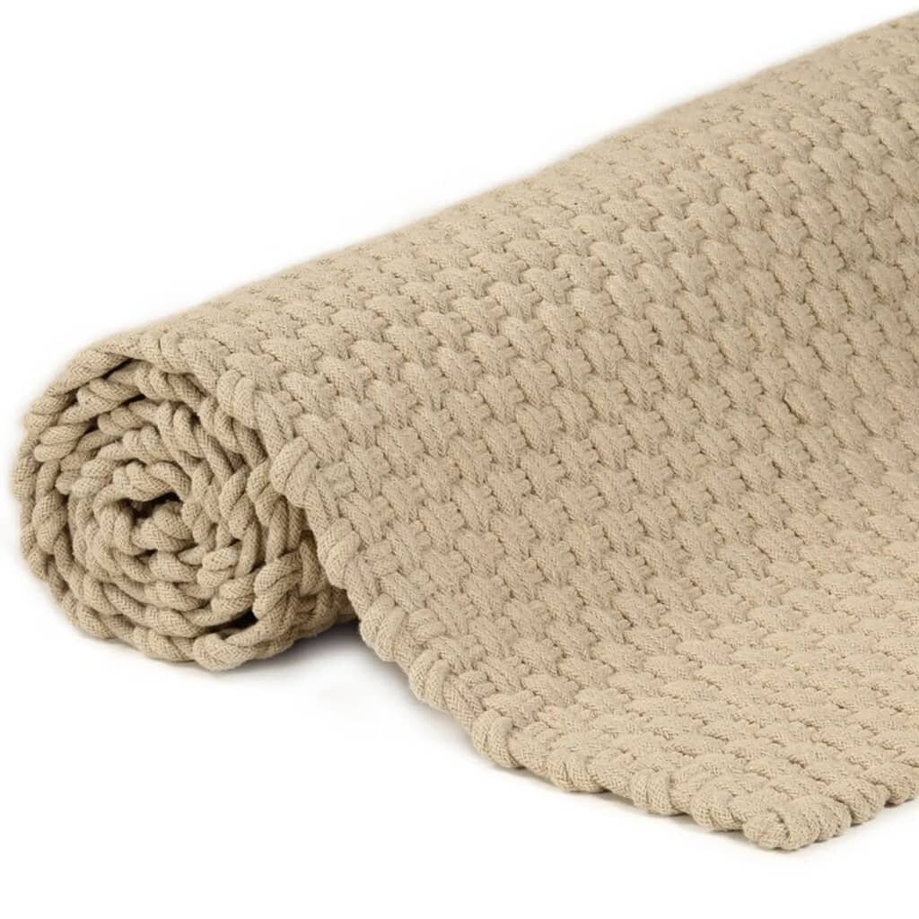 Teppich Rechteckig Natur 160x230 cm Baumwolle-3