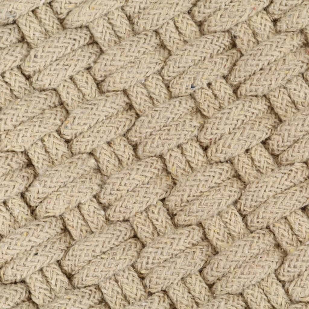 Teppich Rechteckig Natur 160x230 cm Baumwolle-4