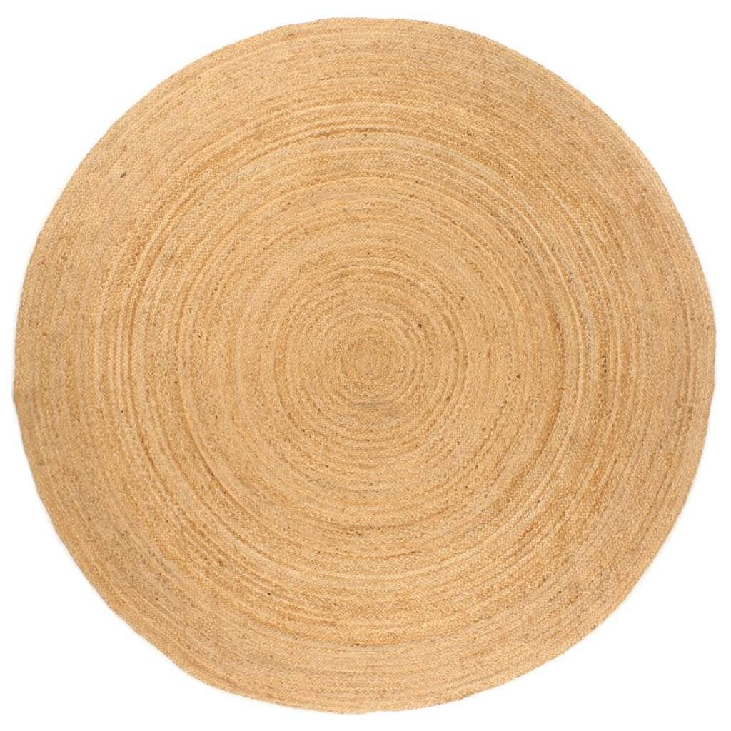 Teppich Jute Geflochten 210 cm Rund-0