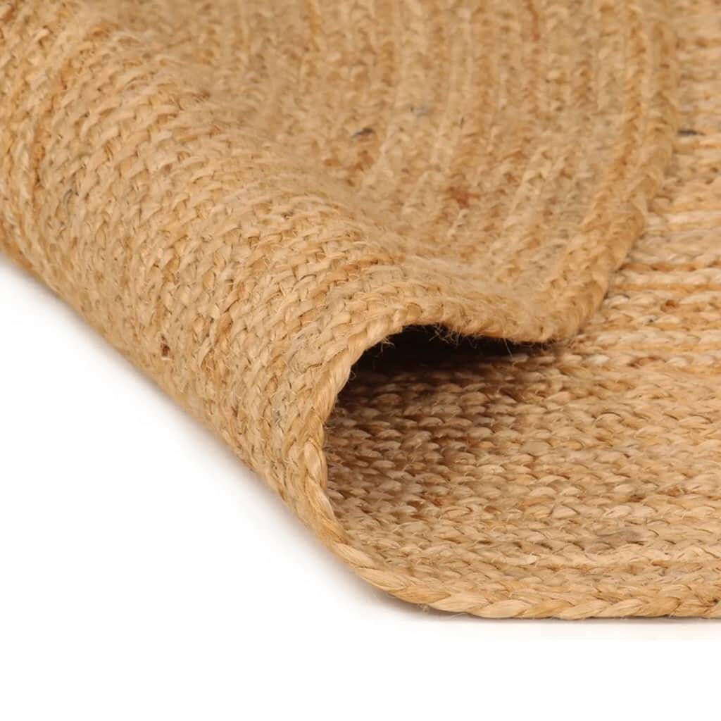 Teppich Jute Geflochten 210 cm Rund-1