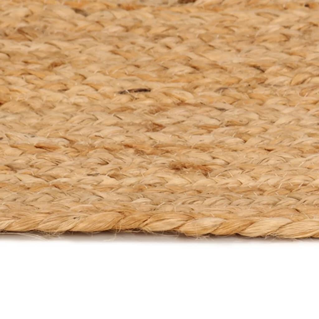 Teppich Jute Geflochten 210 cm Rund-2