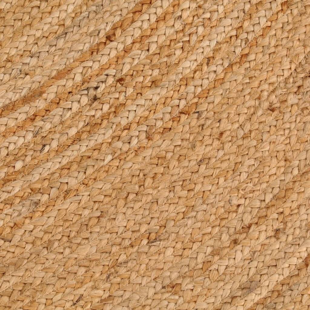Teppich Jute Geflochten 210 cm Rund-3