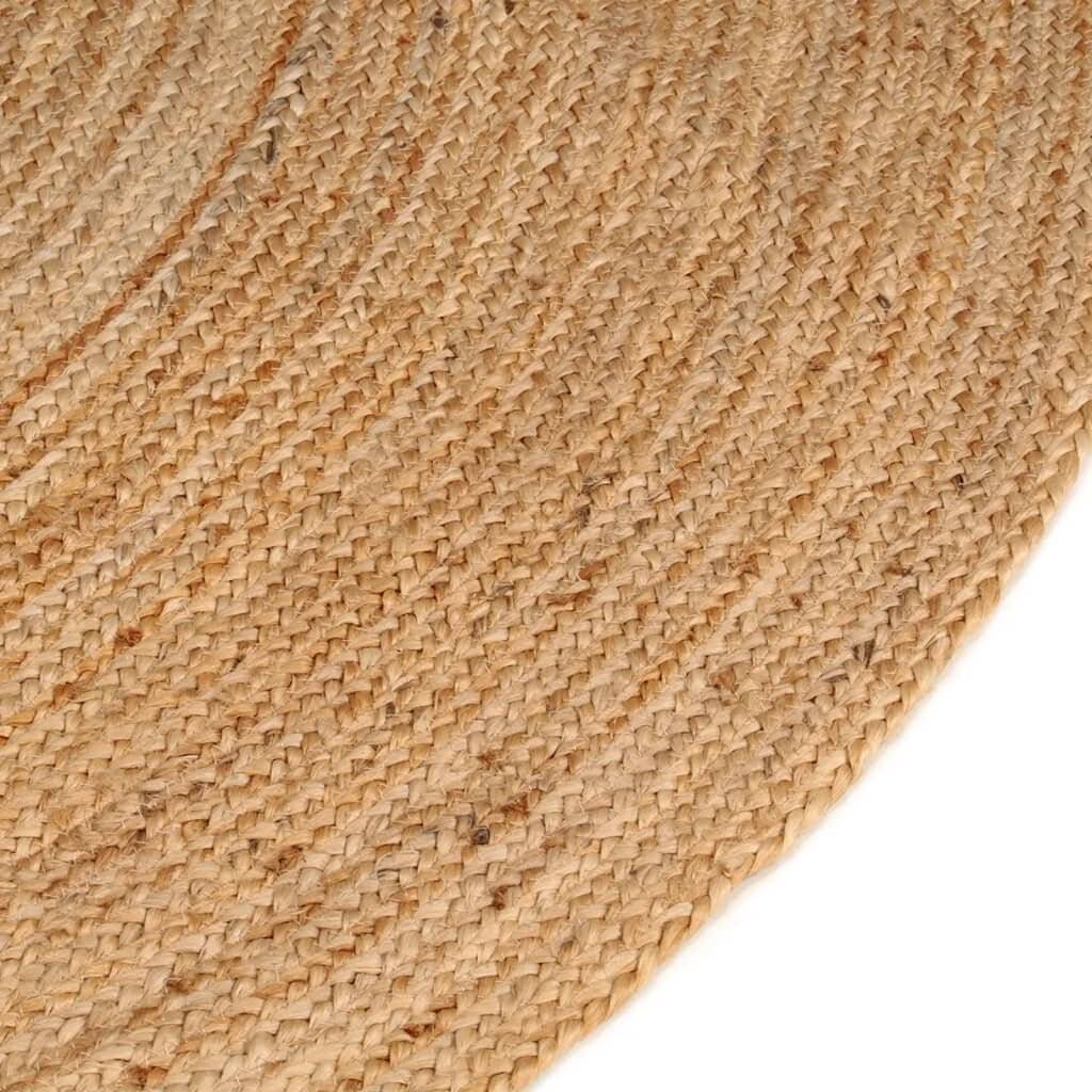 Teppich Jute Geflochten 210 cm Rund-4