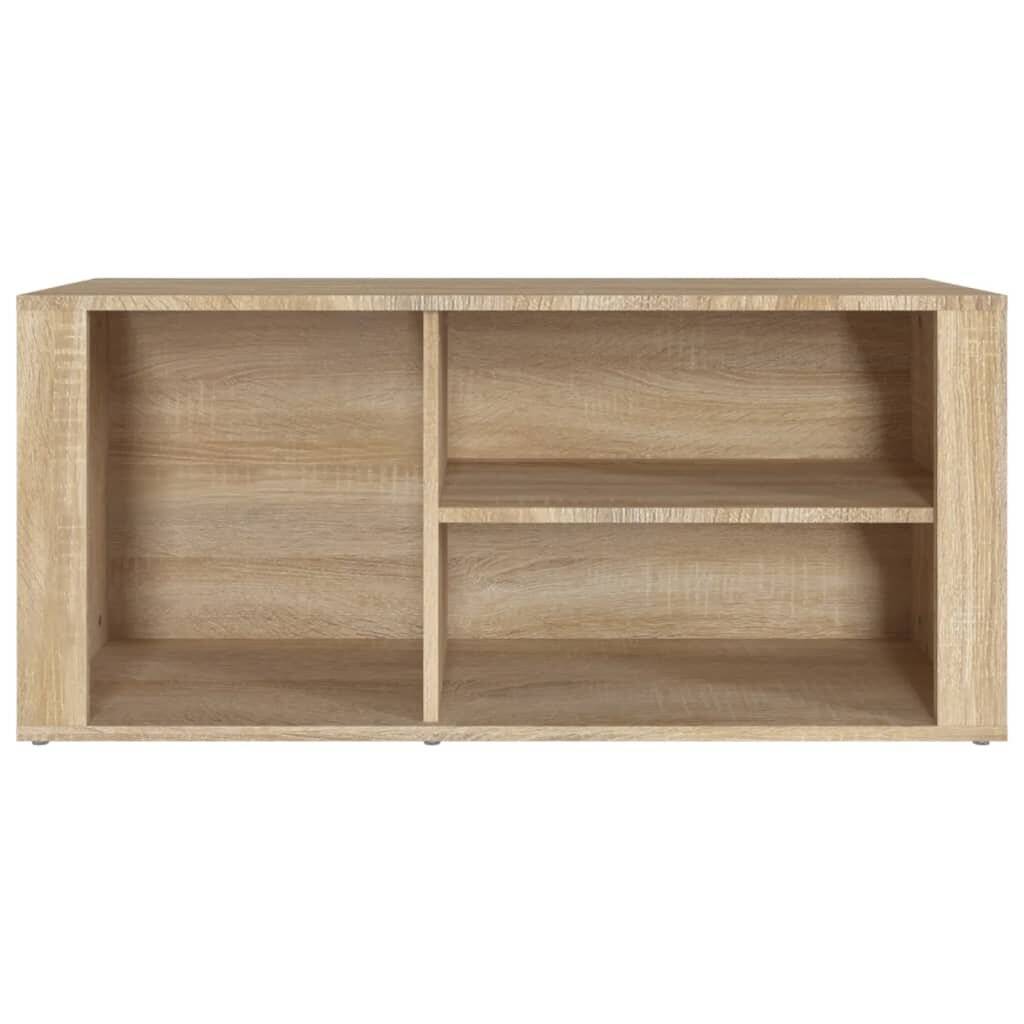 Schuhregal Sonoma-Eiche 100x35x45 cm Holzwerkstoff-4