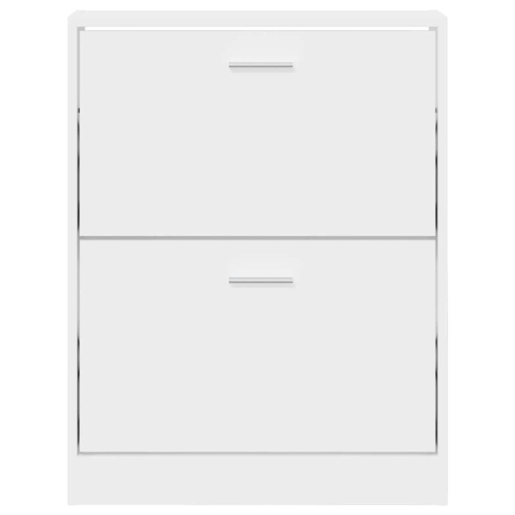 Schuhschrank Weiß 59x17x81 cm Holzwerkstoff-4