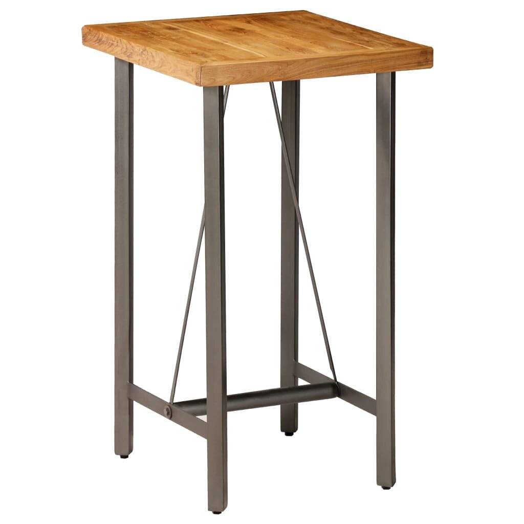 Bartisch Recyceltes Massivholz Teak 60 x 60 x 107 cm-0