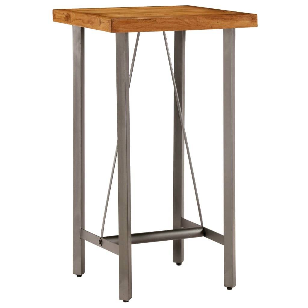 Bartisch Recyceltes Massivholz Teak 60 x 60 x 107 cm-3