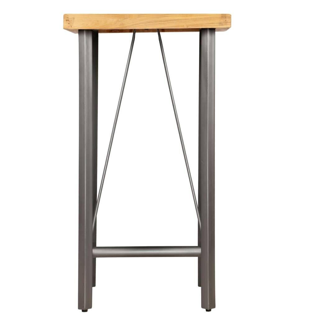 Bartisch Recyceltes Massivholz Teak 60 x 60 x 107 cm-4
