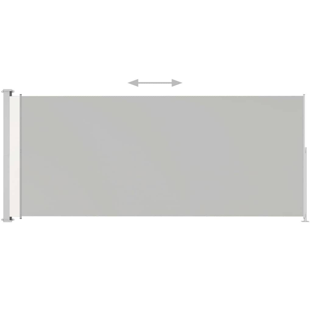 Ausziehbare Seitenmarkise 220x500 cm Creme-4