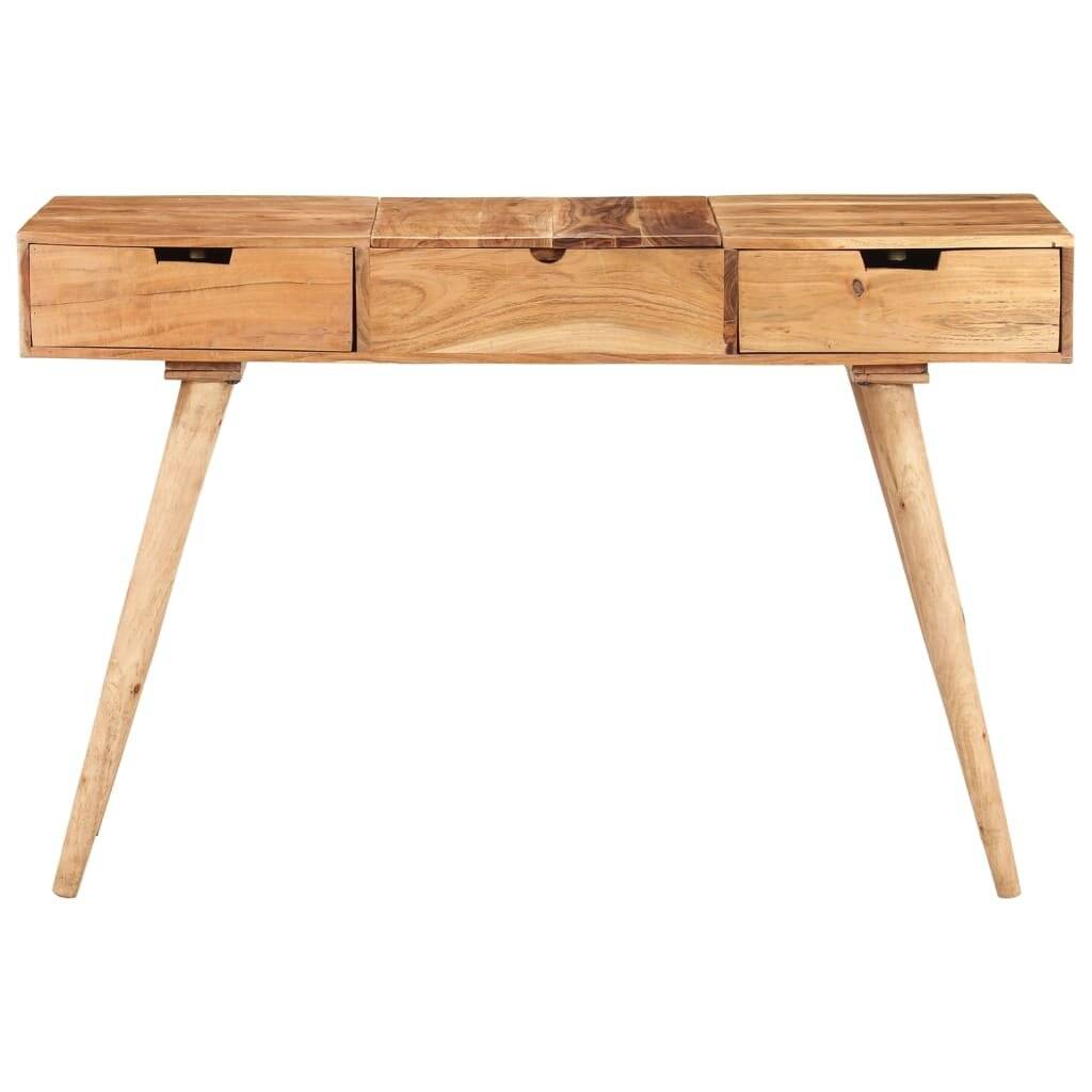 Schminktisch mit Spiegel 112x45x76 cm Akazie Massivholz-3