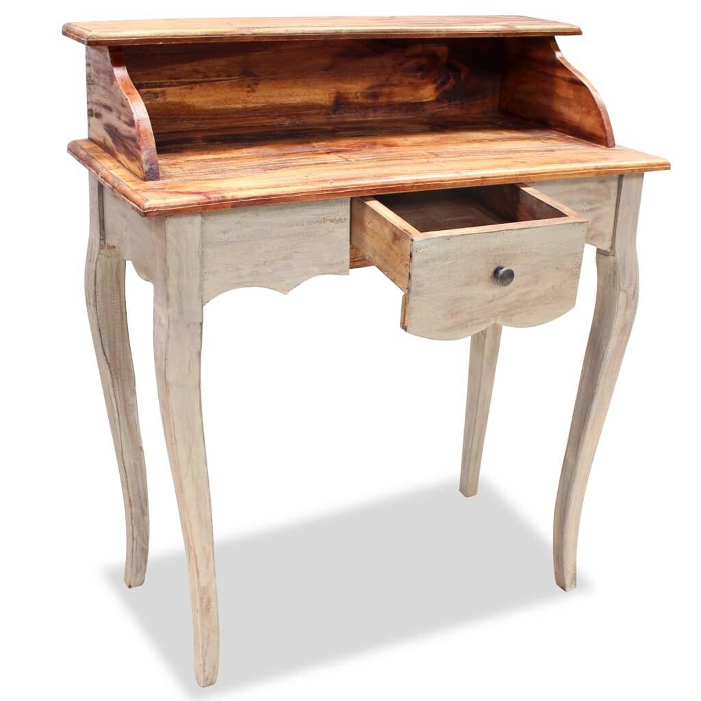 Schreibtisch Altholz Massiv 80 x 40 x 92 cm-2